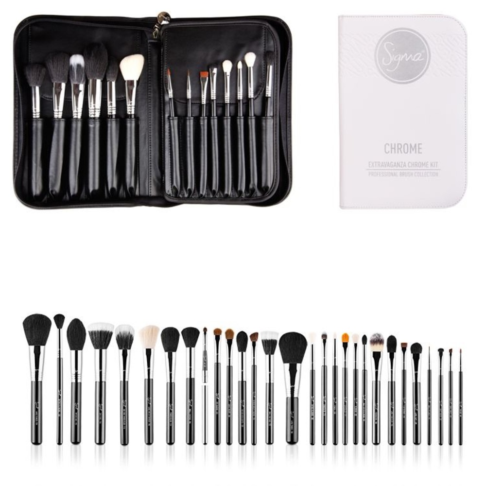SIGMA CHROME PRO MAKEUP BRUSHES NWOT